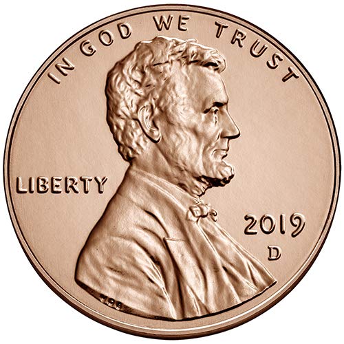 2019 P & D BU Lincoln Shield Cent Choice Комплект от 2 монети, Монетен двор на САЩ, без да се прибягва