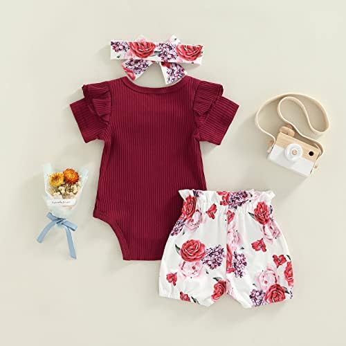 Afunbaby/Облекло За бебета Момичета, Гащеризон в Рубчик, Панталони с Цветен Модел, Панталони, един Сладък Комплект Дрехи с Превръзка