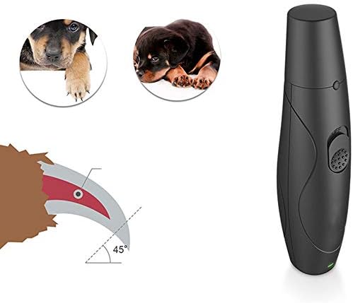 ZZK острилка за нокти за домашни любимци, нокторезачки за кучета, USB зареждане, мощен електрически тример за нокти, две