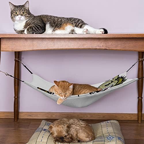 Хамак за домашни любимци Golden Dragon Sleeping Cat Bed с Регулируеми Каишки и Метални Куки 16,9 x13