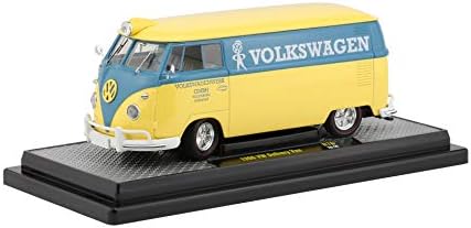 1960 Фолксваген Развозной ван Yukon Yellow Dove със синя ивица Volkswagenwerk GMBH Оод, хвърли под налягане 5880 бр.