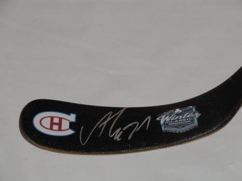 Алекс Гальченюк Подписа Хокей клюшку Монреал Канадиенс Winter Classic - Стик за хокей в НХЛ С Автограф