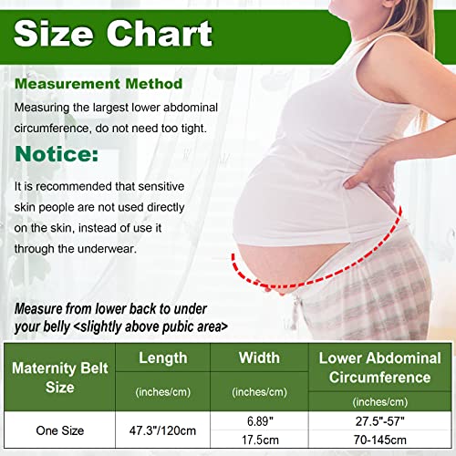 Бандаж за бременни Gepoetry за бременни | Бандаж за подкрепа на корема при болки в корема, таза, кръста и гърба | Регулируем