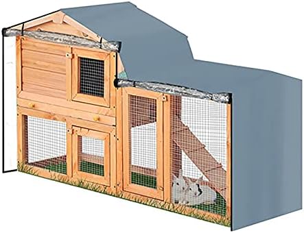 Капак на клетка за зайче на открито |на Кутията клетки за дребни животни - Дизайн пълно покритие | Наблюдение прозорци от PVC | Вентилационни секции | цип - Идеален за з?