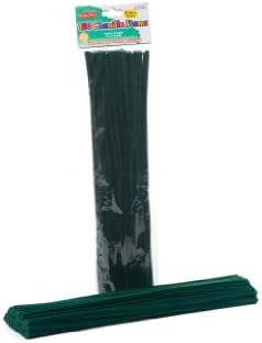 Creative Arts by Charles Leonard Стъбла от шенилна, Гигантски Пухкав дебел стрък, 6 мм x 12 инча, Различни цветове, 100 бр.