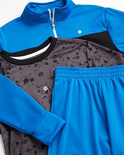 Комплект за бягане за момчета RBX - Трикотажная hoody от 3 теми, спортни панталони и спортни дрехи-тениска (8-12