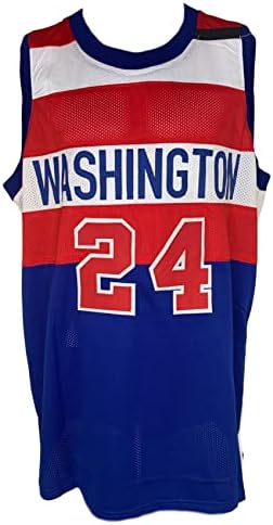 Джеф Малоун подписа фланелка с автограф на NBA Washington Bullets PSA COA