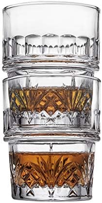 Набор от стари чаши за уиски Godinger, 4 чаши, 10 грама