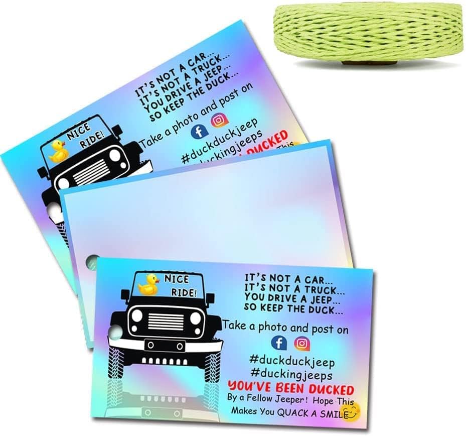 Етикети Патица - Ти си гълъб, Детска картичка Патица се гмурка, 50 броя, Размер на визитка 2 x 3.5 инча, цветен Лазерен