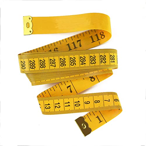 Измерване на лента за тялото, Рулетка За измерване на тялото, на 2 Опаковки - Рулетка за измерване, Мека Измерване на лента за Шиене, Плат, Шивач, 120 См