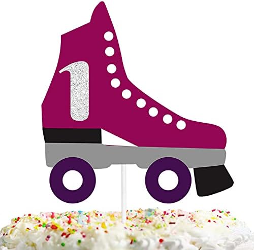 Ролери 11th Happy BirthdayCake Toppper 1980sTheme Аксесоари за Декорация на партита Честване на Първата годишнина на Скейт