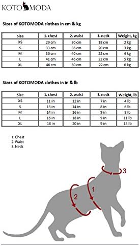 Памучен Стрейчевая тениска Kotomoda Hairless Cat ' s Сладолед за котки-Сфинксове (XL)