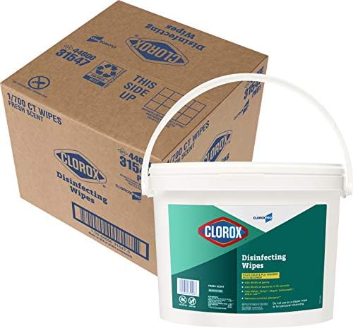 Дезинфектанти, салфетки CloroxPro, Clorox Healthcare Cleaning and Industrial Cleaning, С аромат на свежест, брой 700 парчета (опаковка от 2 броя) - 31428