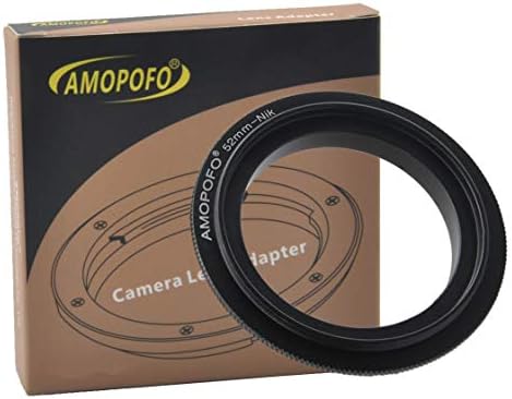 Обратното пръстен за макрообъектива 52 мм, съвместим с камери Nikon D1, D1H, D3, D3X, D3s, D4, D200, D300, D300S, D700, D40,