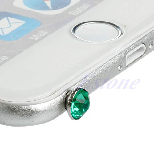 100x3,5 мм Лъскава Противопылевая Запушва с Кристали за Слушалки За iPhone Samsung