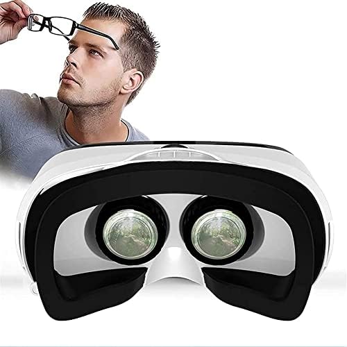 Слушалки MXJCC с дистанционно управление [Нова версия], 3D Очила, Слушалки виртуална реалност за VR игри и 3D филми, Система