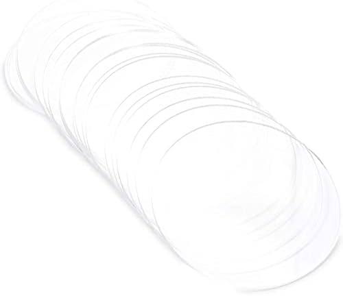Прозрачни акрилни дискове, кръгли кръгове за предмети на декоративно-приложното изкуство (4 инча, 20 опаковки)