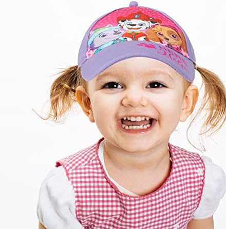 Памучен бейзболна шапка на Nickelodeon Girls Paw Патрул от 2 опаковки (За деца / за Малки момичета)