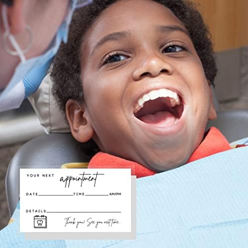 Картичка с напомняне за прием на зъболекар | 50 опаковки | Избелване на зъбите, Стоматологичен кабинет, Напомняне