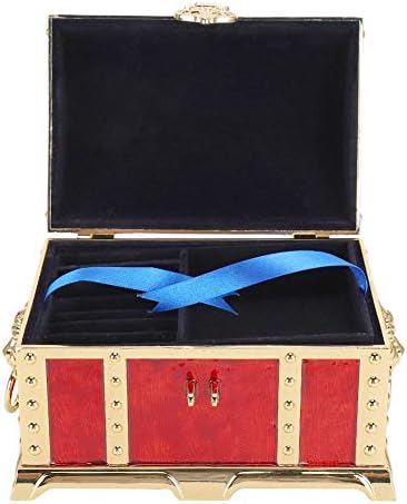 Кутия За Съхранение на Бижута-Органайзер, Ретро Калъф За Съхранение на Сандъка със Съкровища От Сплав, чиято Декоративна
