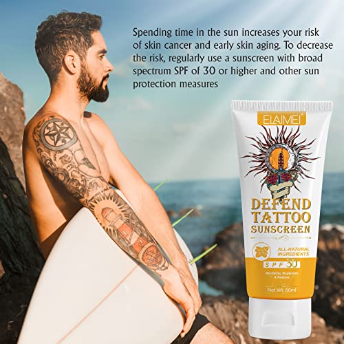 Слънцезащитен крем премиум-клас за грижа за татуировки - Слънцезащитен стик Defend Tattoo SPF 30 + Защита от слънцето