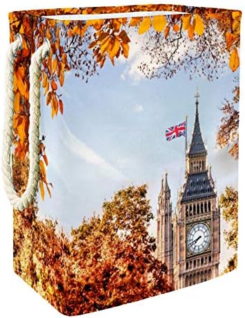 Голяма Кутия за съхранение на Есенните листа Unicey Big Ben, London за Баня, Спални, Дом, Организиране на детски Играчки и Дрехи