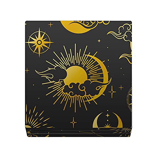 Дизайн на своята практика за главата Официално Лицензиран Haroulita Sun Moon And Stars Art Mix Vinyl Стикер Детска
