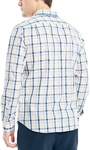 Мъжка риза Наутика, Устойчиви Към Бръчки, С Дълъг ръкав и Копчета в Предната част