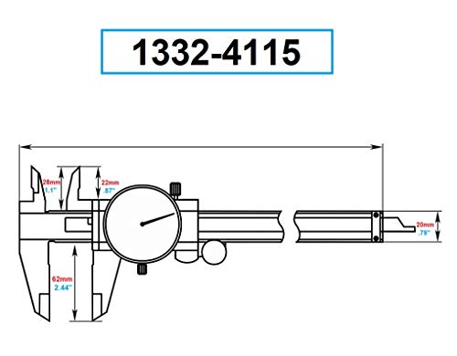 Штангенциркуль Dasqua 1332-4115 0-8 за механик