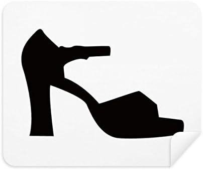 Дамски Обувки на Висок Ток с Черен Контурным Модел Кърпа За Почистване на Екрана за Пречистване на 2 елемента