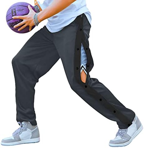 Deyeek / Мъжки Баскетбол Панталони с марж, Ежедневни Следоперативни Спортни Панталони с Джобове, с Висока
