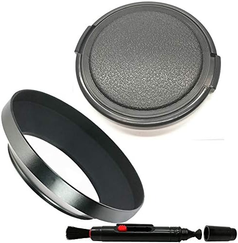Balaweis 37 мм Метална Широка сенник за обектив обектив + 58 ММ Капак на обектива за Огледално-рефлексен Фотоапарат + Дръжка За почистване на обектива От прах