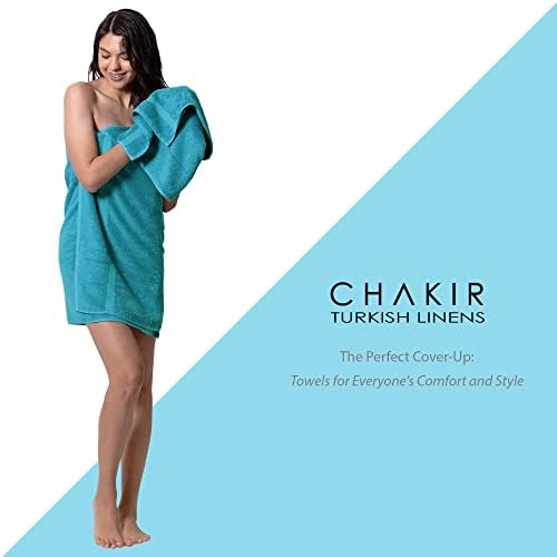 Турското спално бельо Chakir Луксозен спа и хотелски качеството на Премиум-клас от турски памук, Комплект кърпи от 6 лица (2