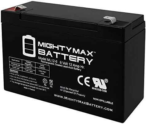 Батерия ML12-6.250 TT - 6V 12AH Заменя издръжлив батерия с капацитет от 10 ah 3FM10 T2, 3-FM-10 T2