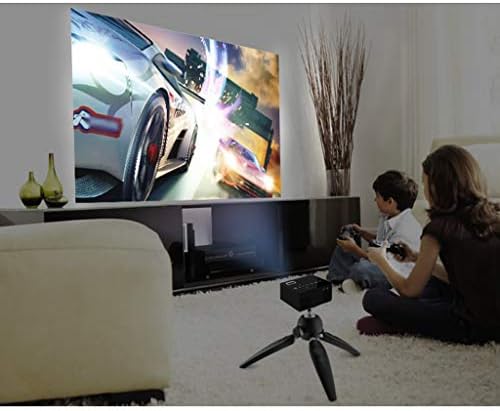 Мини Проектор ZYZMH С Подкрепата на проектор led Full HD Дисплей за ТВ-конзоли, видео игри, Забавления за домашно