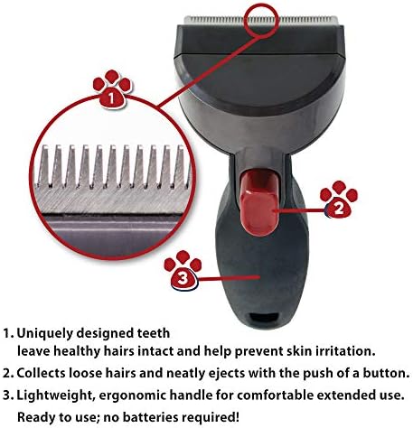 Четка за отстраняване на косми Penn-Plax ComfyGroom - За кучета или котки – Бързо и лесно грижа | е Удобен и за вашия домашен
