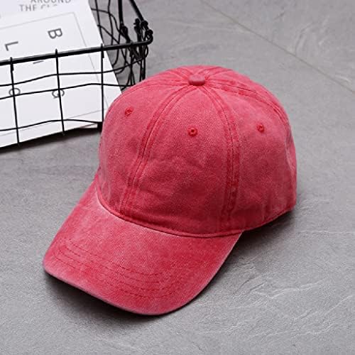 ZSEDP бейзболна шапка в стил хип-Хоп, Шапки за татко, Памучни Миещи Регулируеми Шапки за голф, Дамски Мъжка шапка от слънцето (Цвят: D, размер: 1)