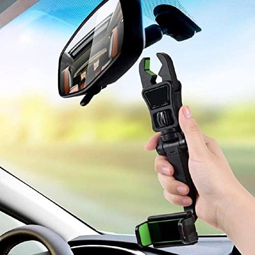 Ruifaya Универсален Многофункционален Притежател на Мобилен Телефон, Регулируема Скоба GPS Скоба за Обратно виждане за авто