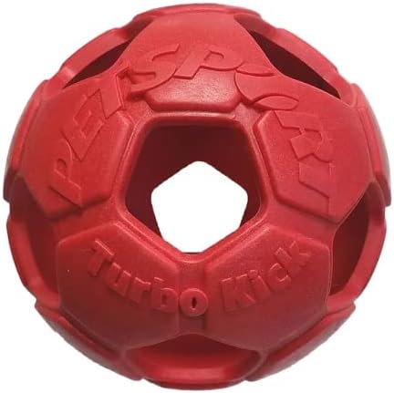 PetSport 2,5 Turbo Kick на футболен топката Играчка за кучета (3 опаковки) | Суперпрочная каучук TPR с аромат