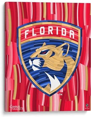 Флоридские пантерите 16 x 20, Украсени принтом Giclee от Чарли Турано III - Оригинални рисунки и щампи НХЛ