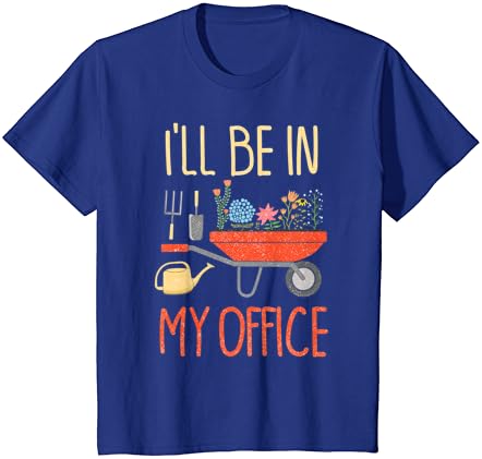 Аз ще бъда В Техния Офис градина, Забавна Тениска с Надпис Distressed Gardening Tee