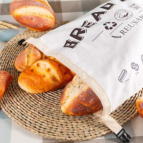 Хляб Хала Hemoton Многократно Чанта за хляб от Органичен Памук С Цип За съхранение на Хляб, Хранително-вкусовата Контейнер, Подарък