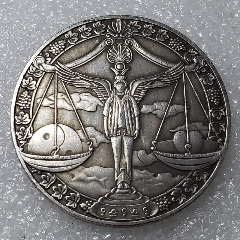 QINGFENG Старинни Занаяти Европейски и Американски Възпоменателни Монети с Дванадесетте Съзвездия Древните Сребърни Монети