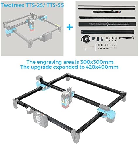 Комплект за разширяване на площад гравера Twotrees за гравера Twotrees TTS-25 TTS-55 TT-5.5 S 420x400 мм Комплект