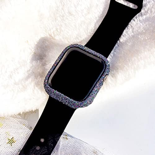 hallomomo 2 опаковки блестящи орнаменти, съвместими с корпуса на Apple Watch 44 мм, серия 6/SE/5 / 4, подарък ръчна изработка