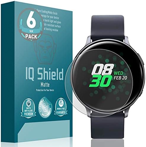 Матово защитно фолио IQ Shield, която е съвместима с Samsung Galaxy Watch Active2 (40 мм) (6 бр), с антирефлекторно покритие