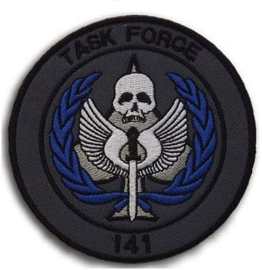 C-All of Duty Task Force 141 Нашивка с бродерия на лого, Военно-Тактическа нашивка за Морал, Икони, Апликация с