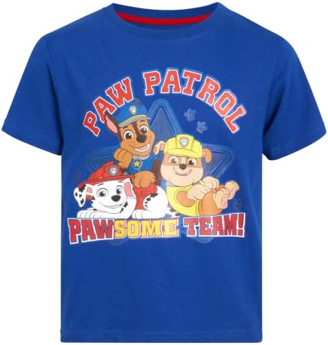 Тениска за малки момчета от Nickelodeon - 2 групи с участието на Патрул Лапи, Гъба Боб, Ругратса, Хей, Арнолд (Момче / Момче)