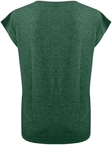 Блуза, Тениска за момичета Лято Есен 2023, Дрехи Без Ръкави от Памук за Vneck, Основна Блуза Свободно, Намаляване