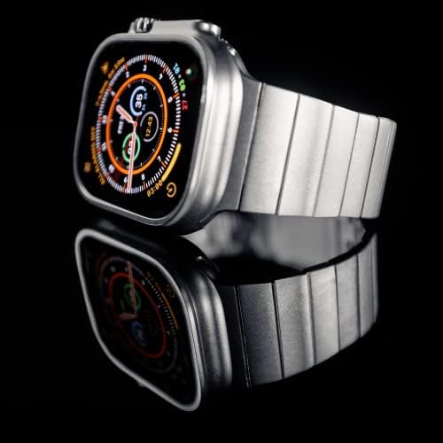Ультраметаллический каишка ICONIT Titanium за Apple Watch | Магнитна закопчалка | ултра тънък метален каишка с магнитна